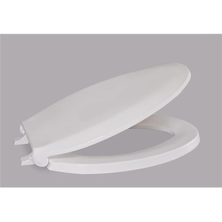 Centoco Manufacturing Corporation Centoco 820TM-001 White Elongated Luxury Plastic Toilet Seat With Open front 820TM-001